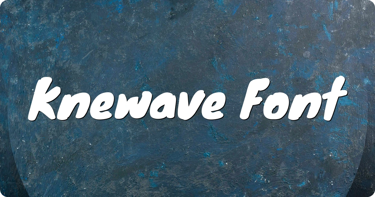 Knewave Font preview