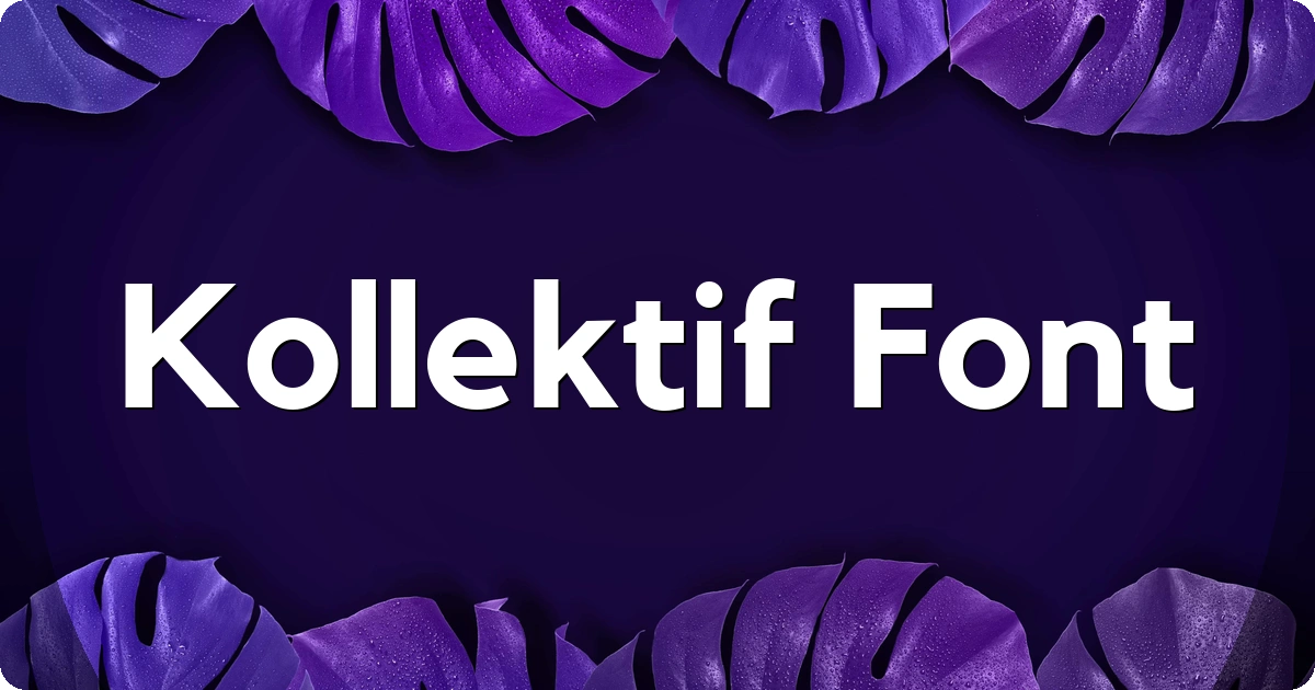 Kollektif Font preview