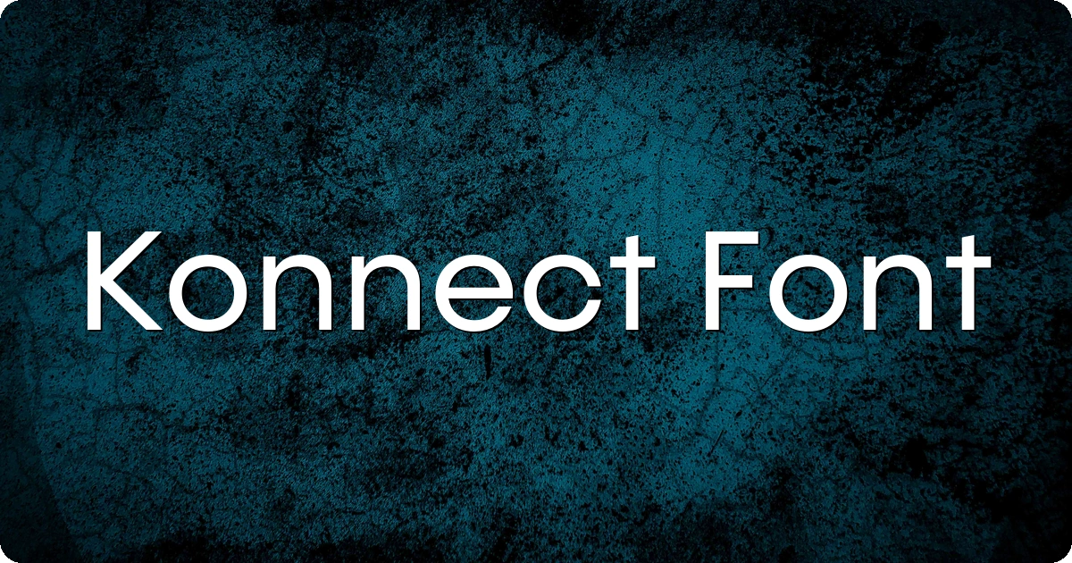 Konnect Font preview