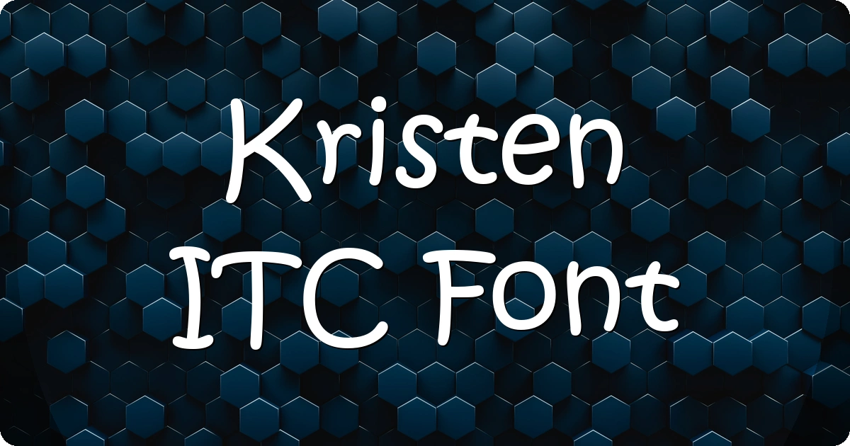 Kristen ITC Font preview