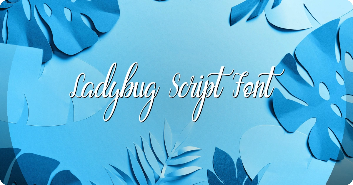 Ladybug Script Font preview
