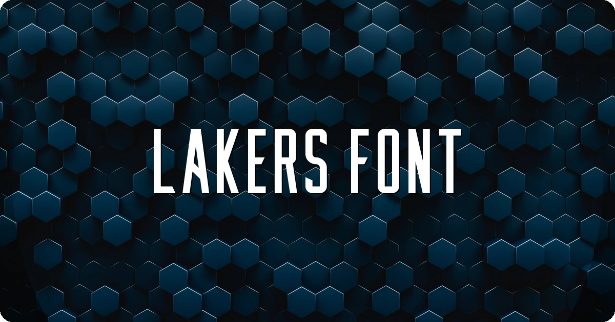 Lakers Font preview
