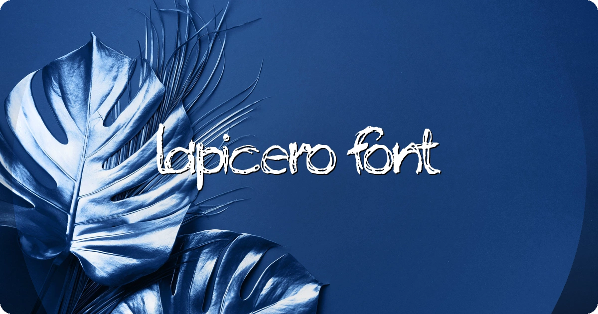 Lapicero Font preview