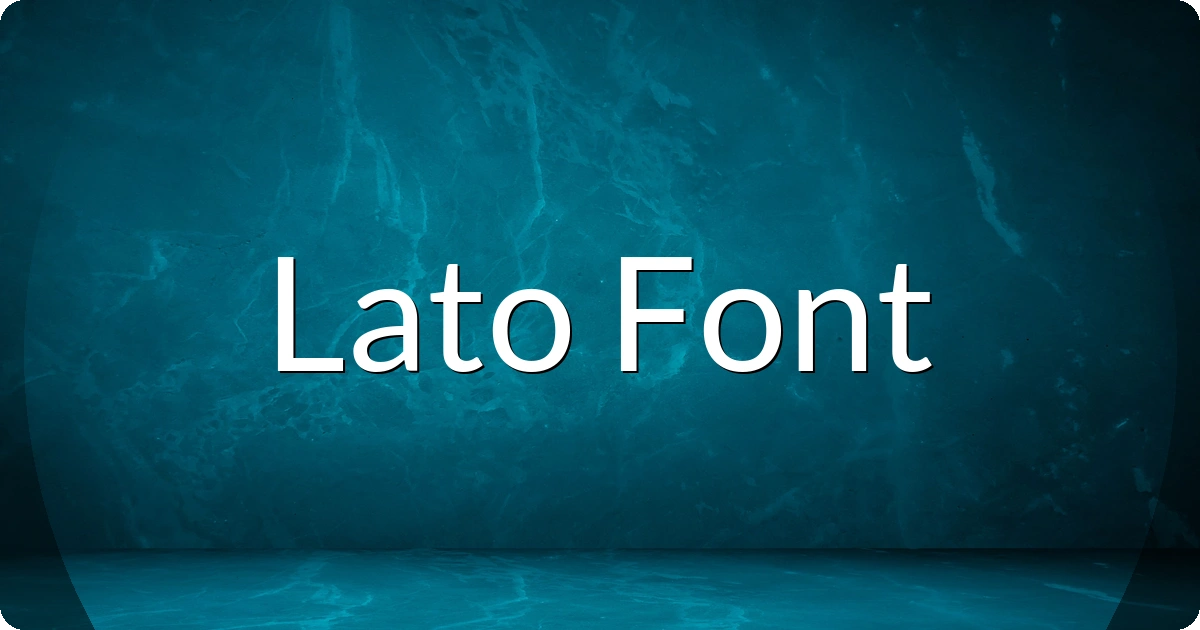Lato Font preview