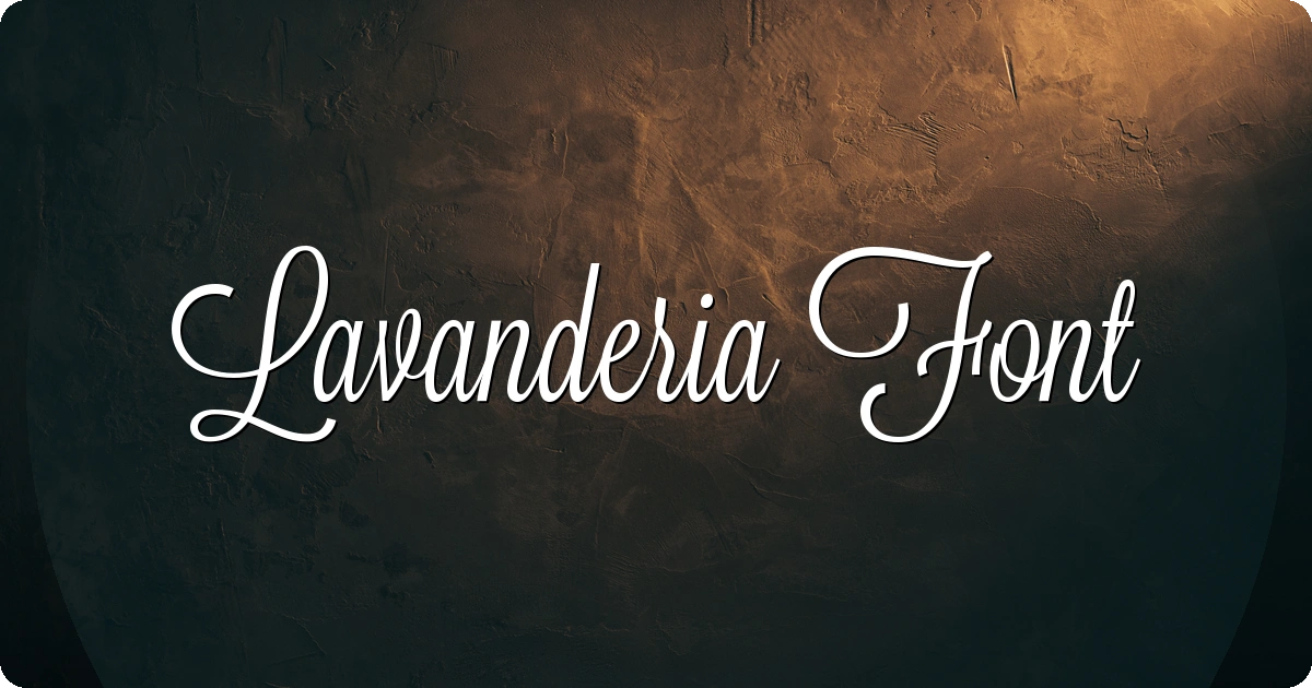 Lavanderia Font preview