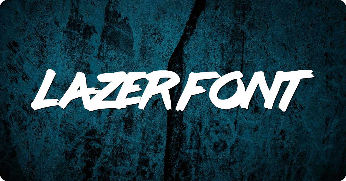 Lazer Font preview