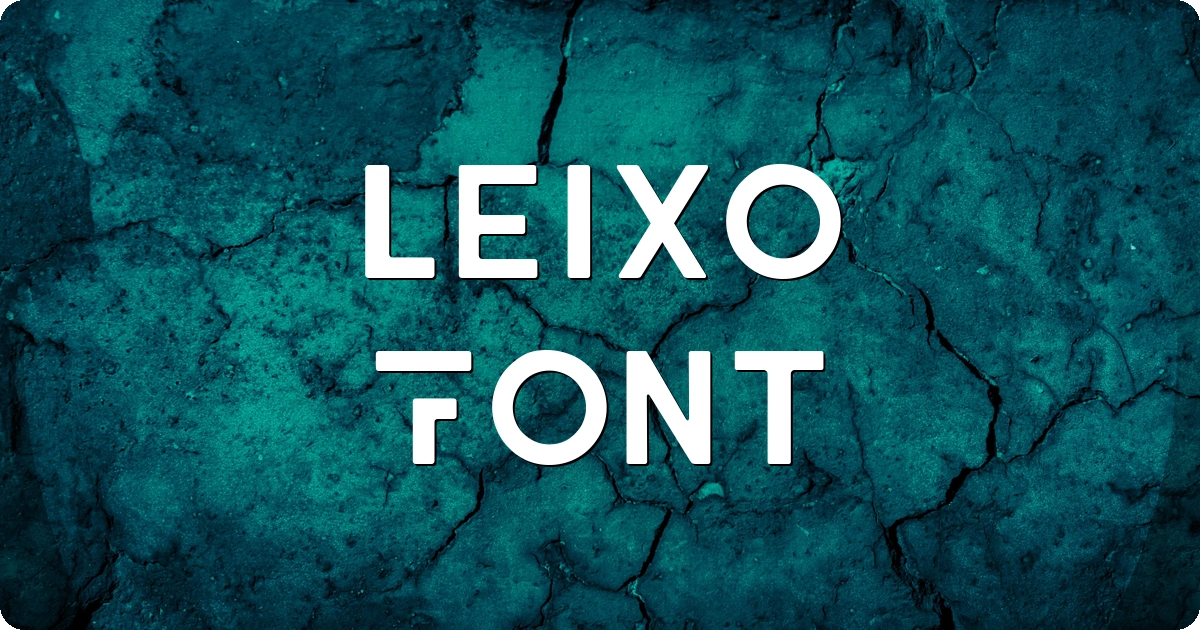 Leixo Font preview