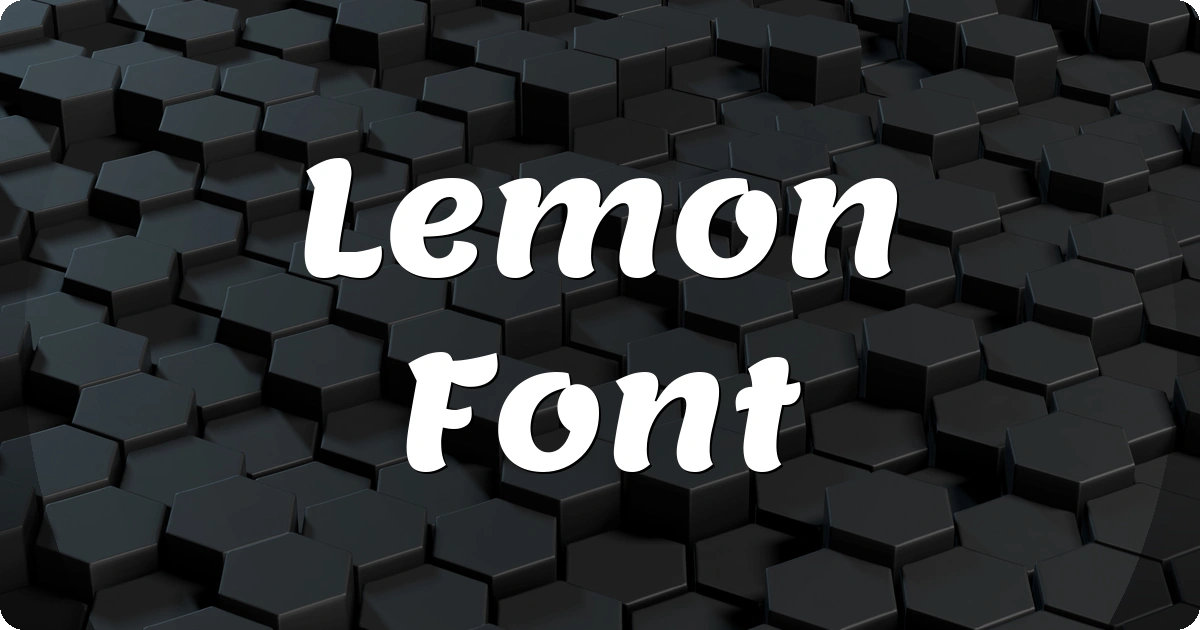 Lemon Font preview
