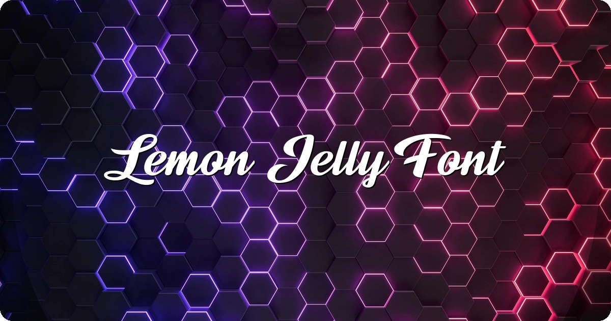 Lemon Jelly Font preview