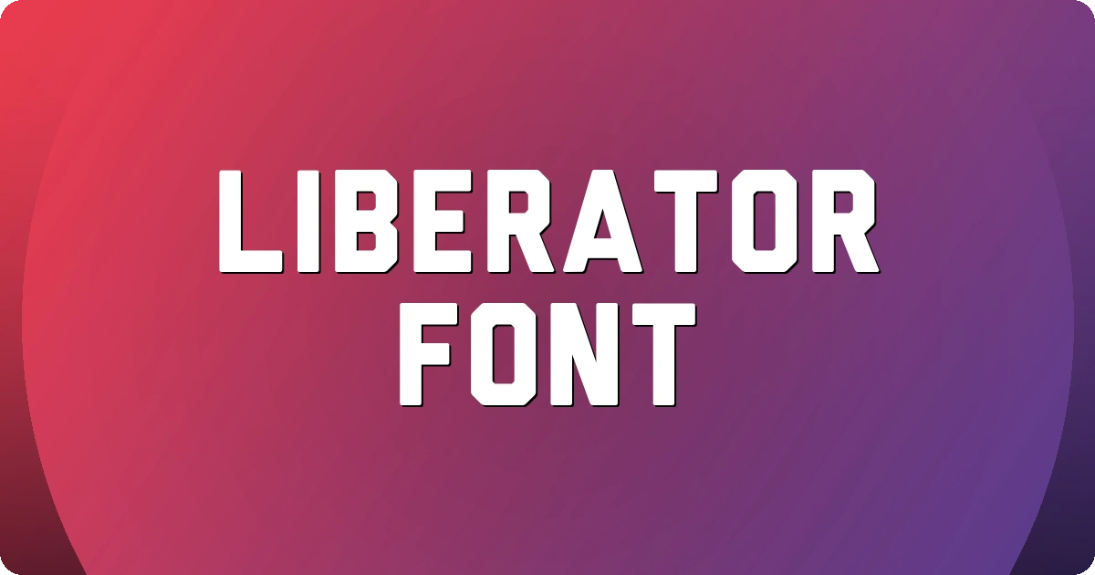 Liberator Font preview