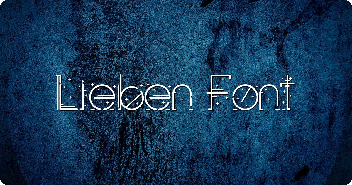 Lieben Font preview