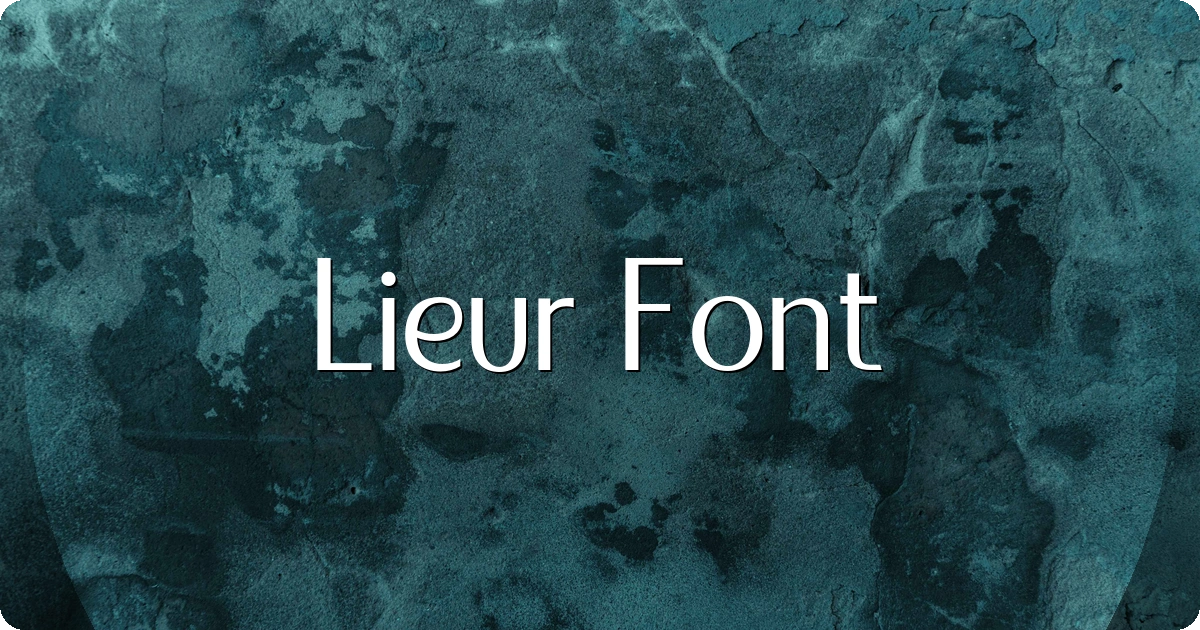 Lieur Font preview