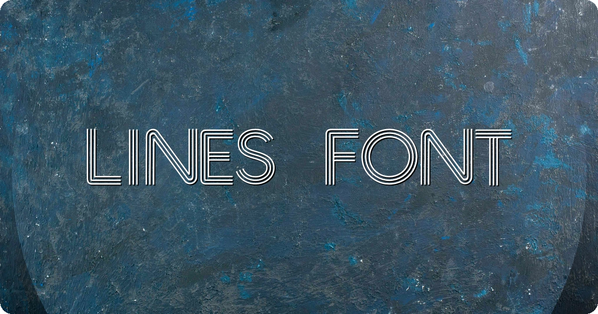 Lines Font preview