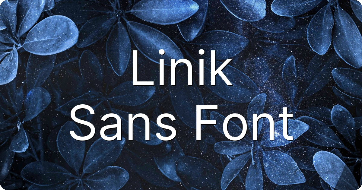 Linik Sans Font preview