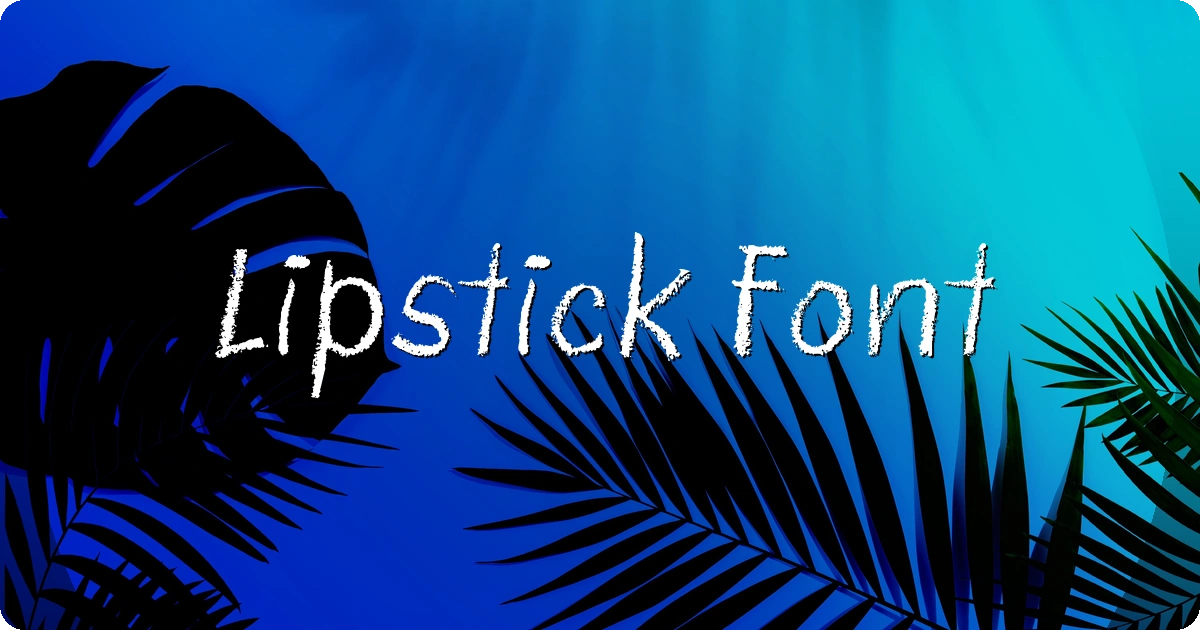 Lipstick Font preview