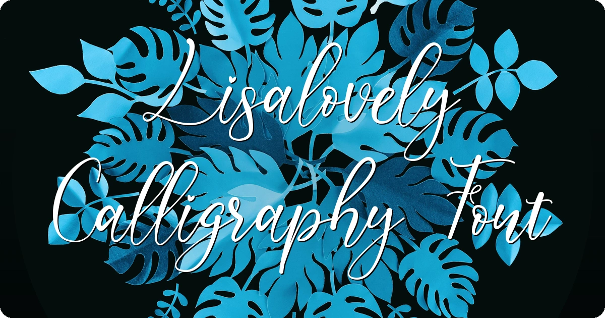 Lisalovely Calligraphy Font preview