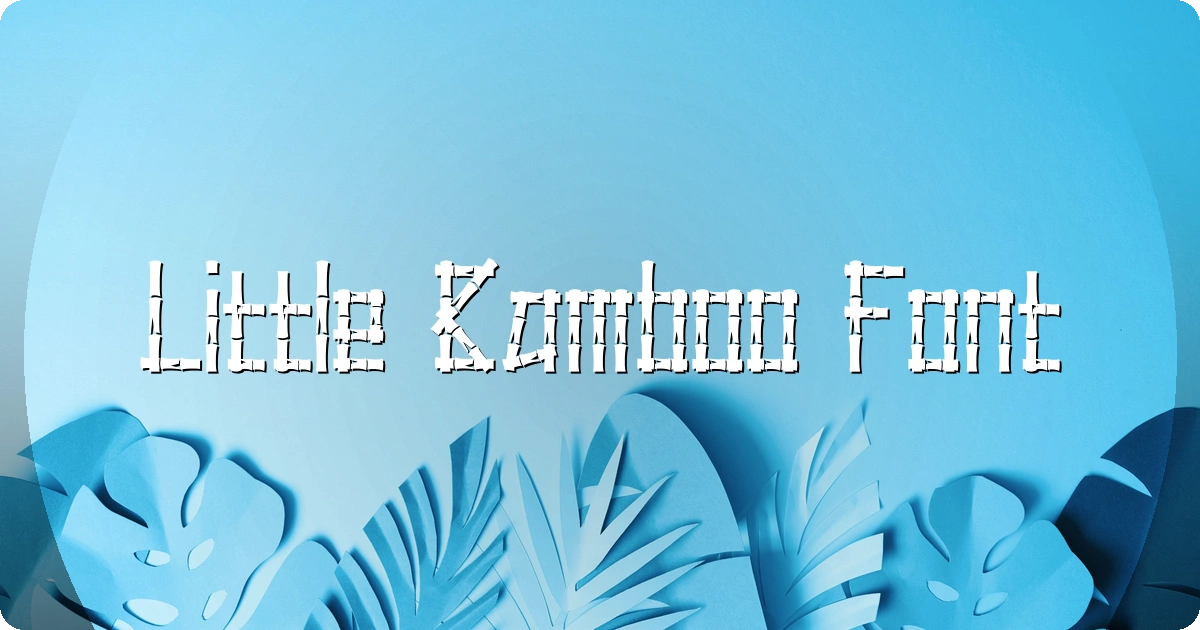 Little Bamboo Font preview