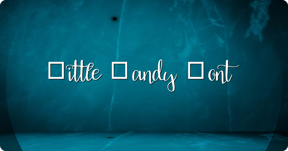 Little Mandy Font preview