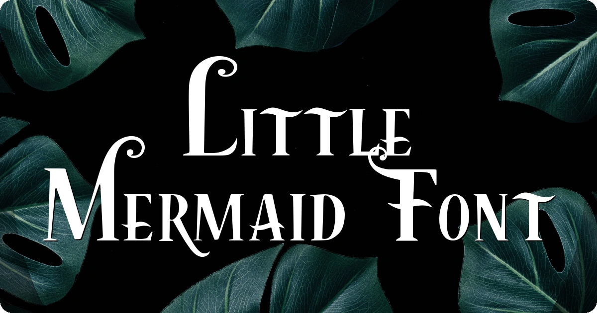 Little Mermaid Font preview