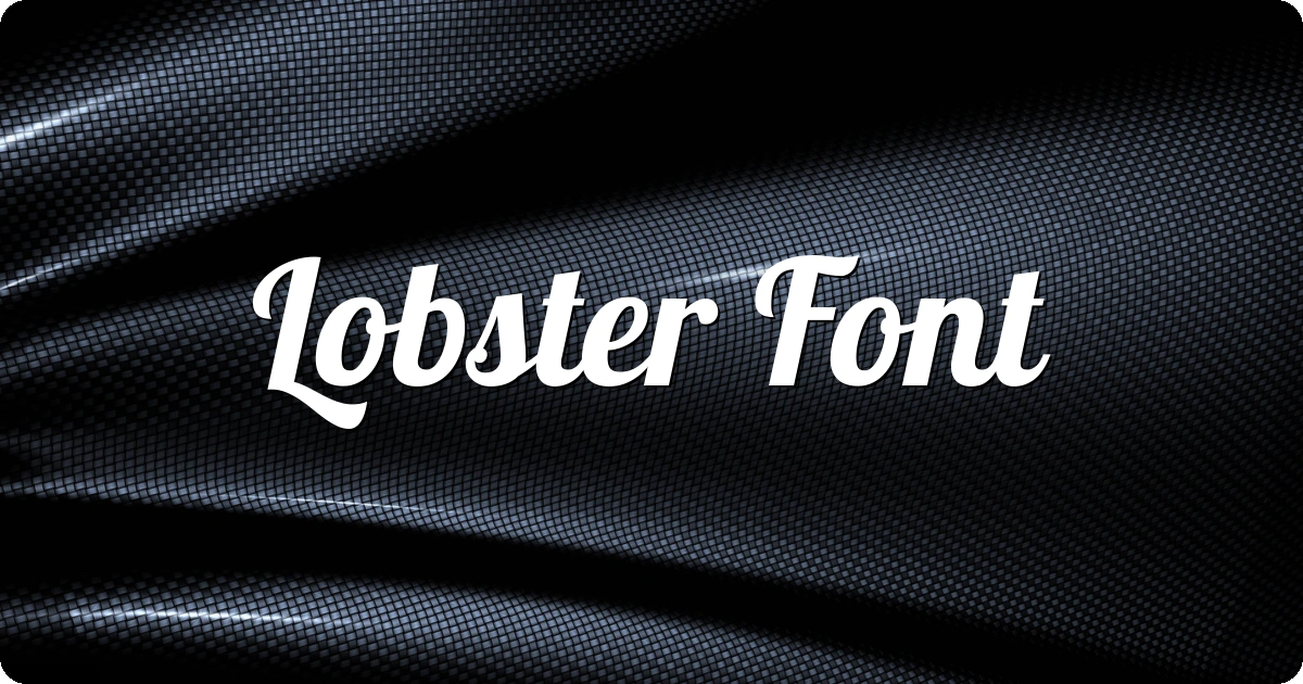 Lobster Font preview