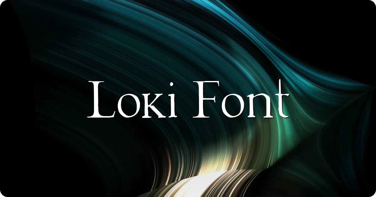 Loki Font preview