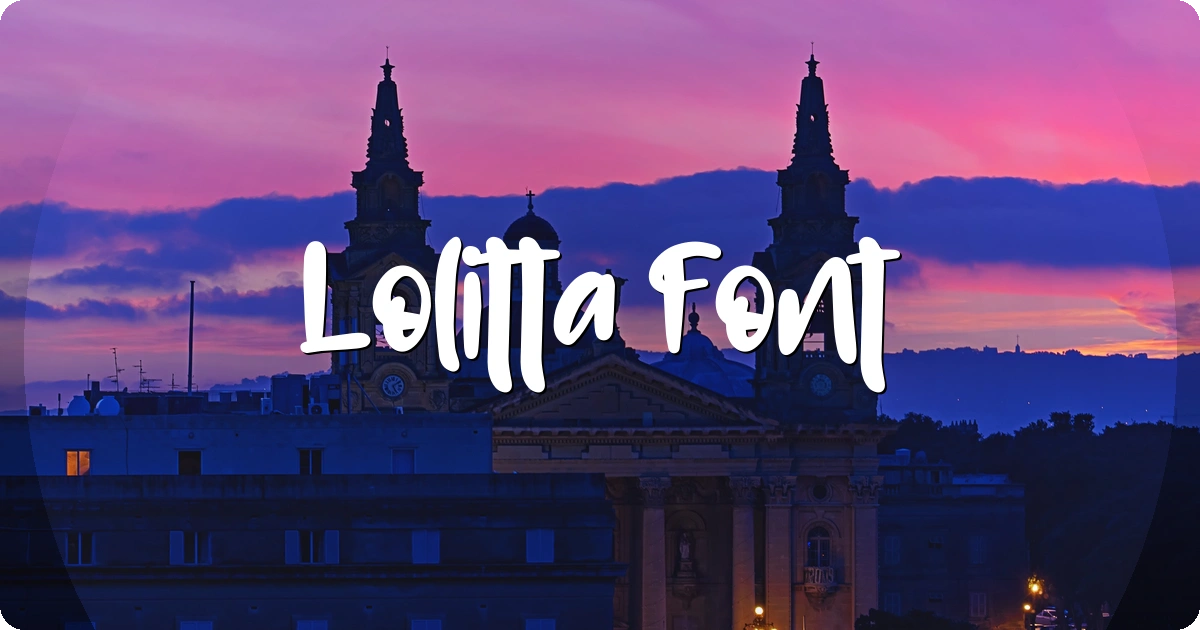 Lolitta Font preview