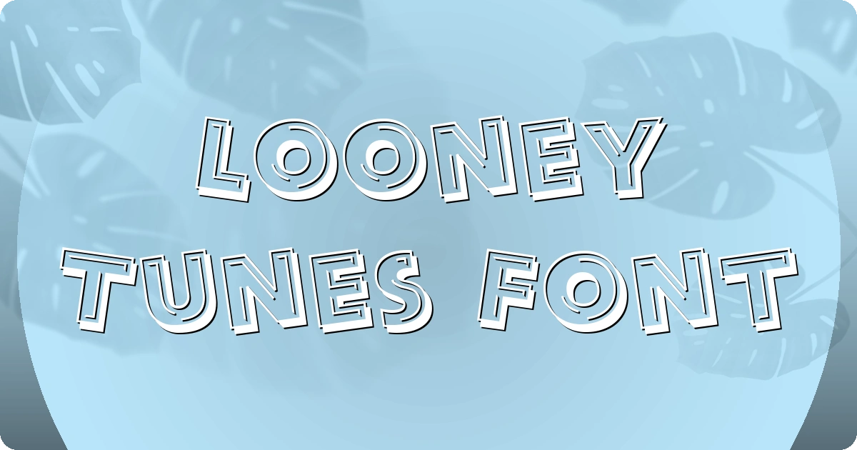 Looney Tunes Font preview