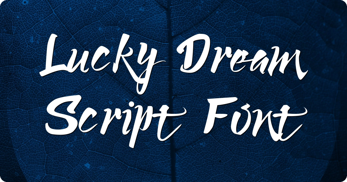 Lucky Dream Script Font preview