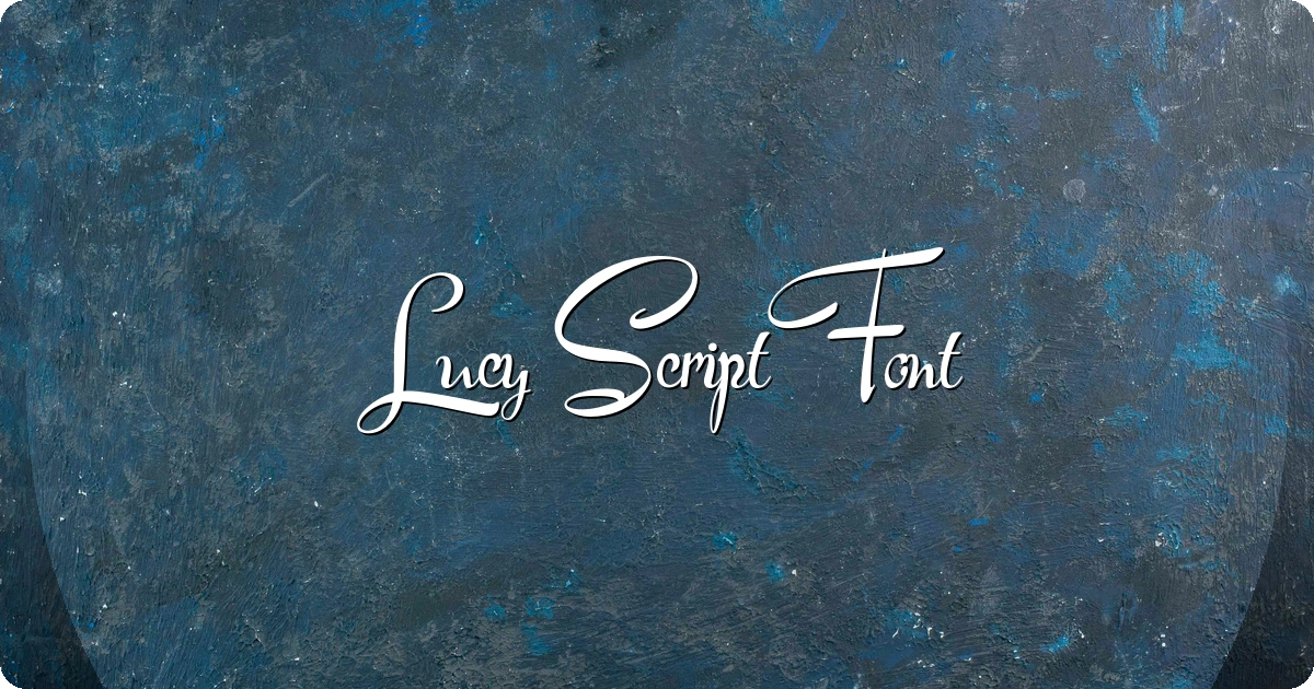 Lucy Script Font preview