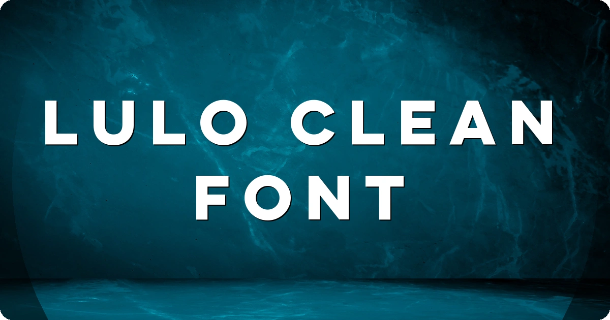 Lulo Clean Font preview