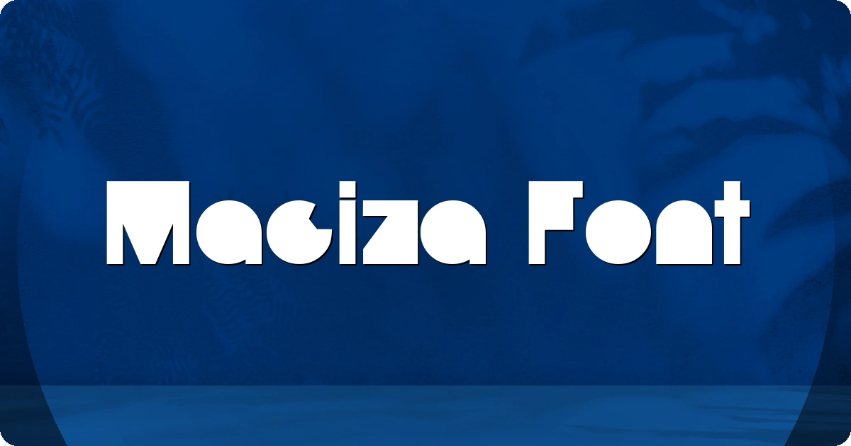 Maciza Font preview