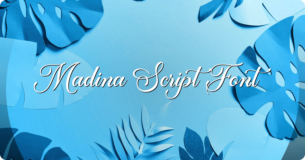 Madina Script Font preview