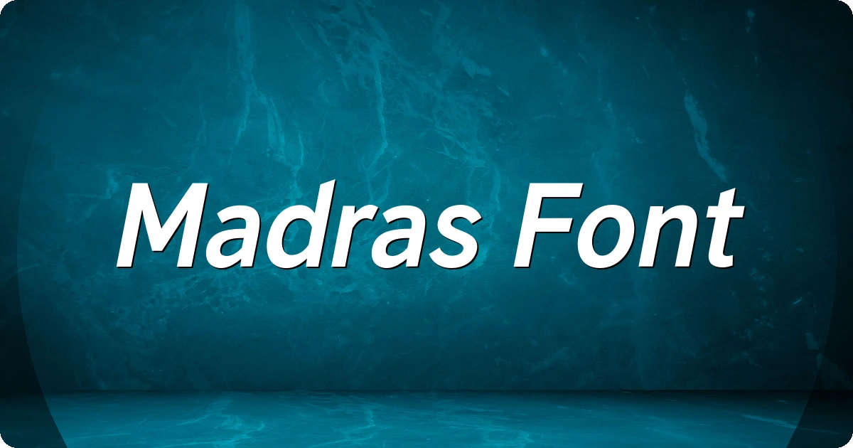 Madras Font preview