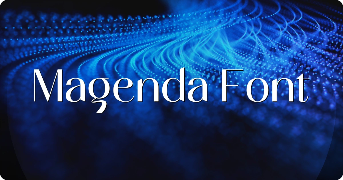 Magenda Font preview