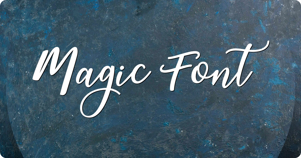 Magic Font preview