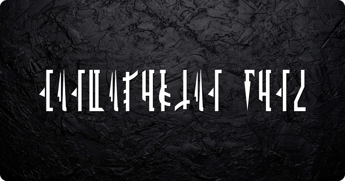 Mandalorian Font preview