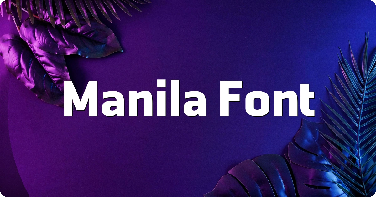 Manila Font preview