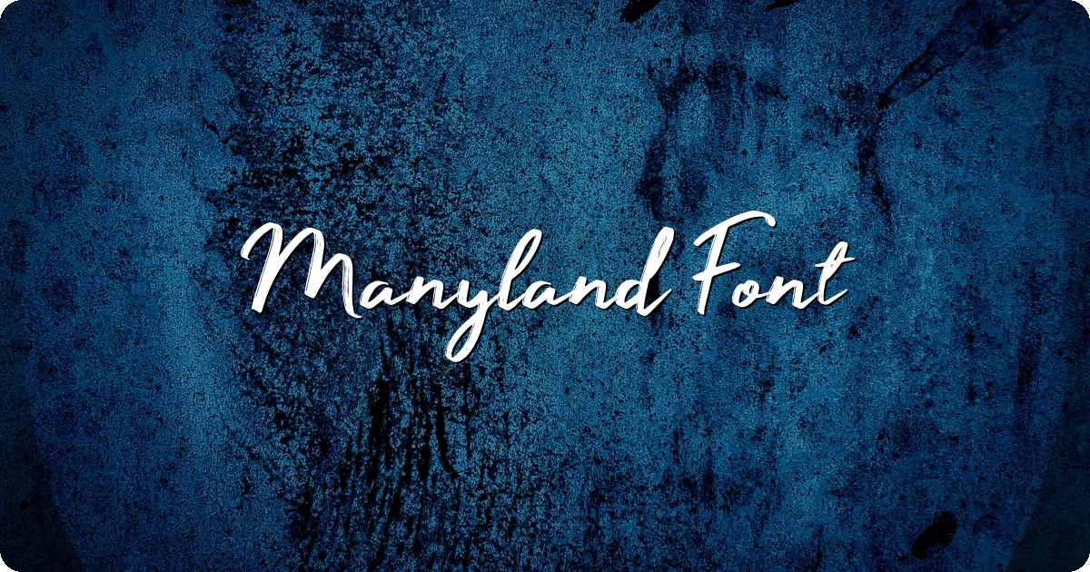 Manyland Font preview