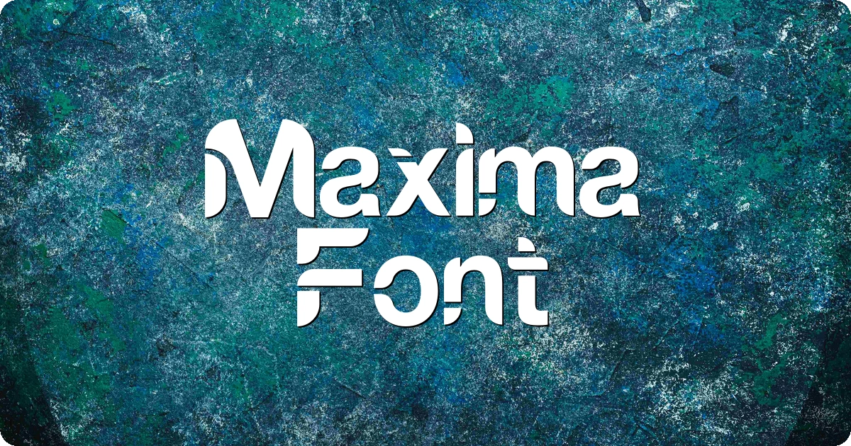 Maxima Font preview