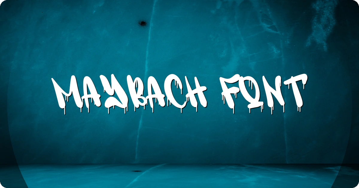 Maybach Font preview