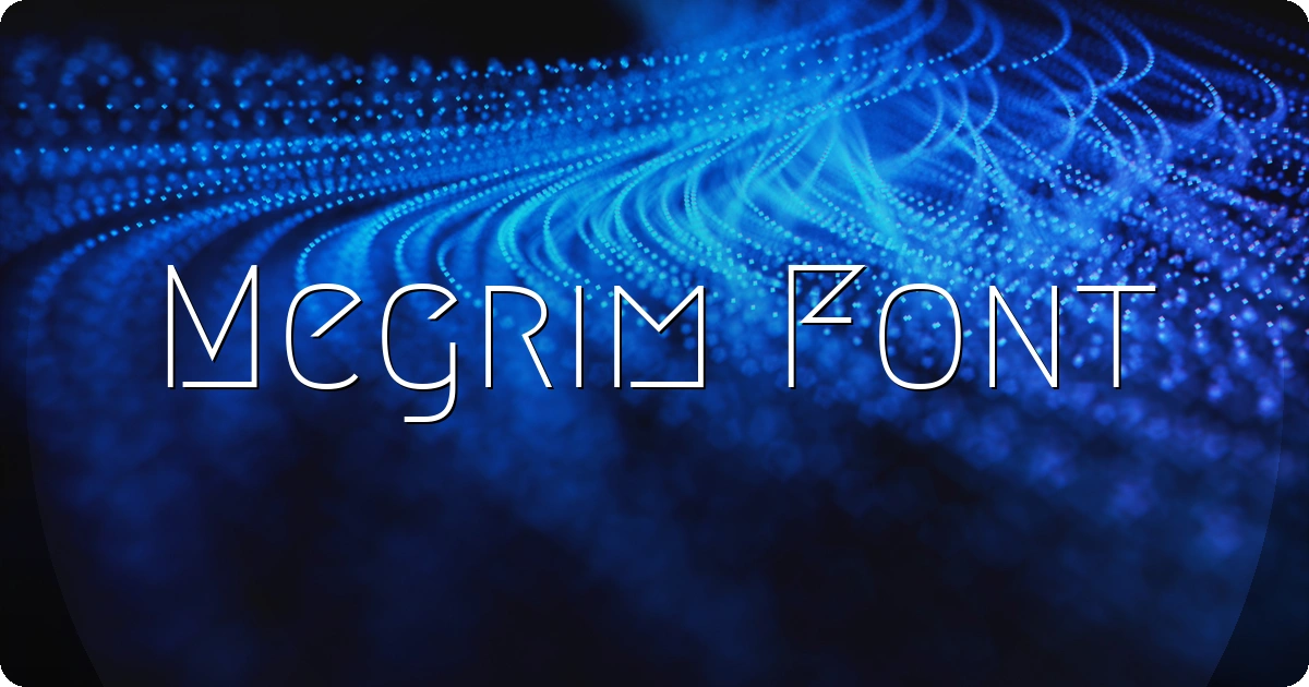 Megrim Font preview