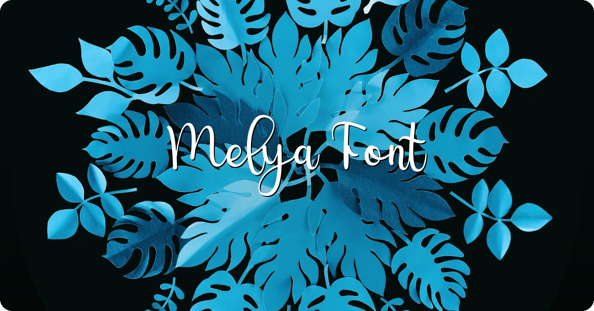 Melya Font preview