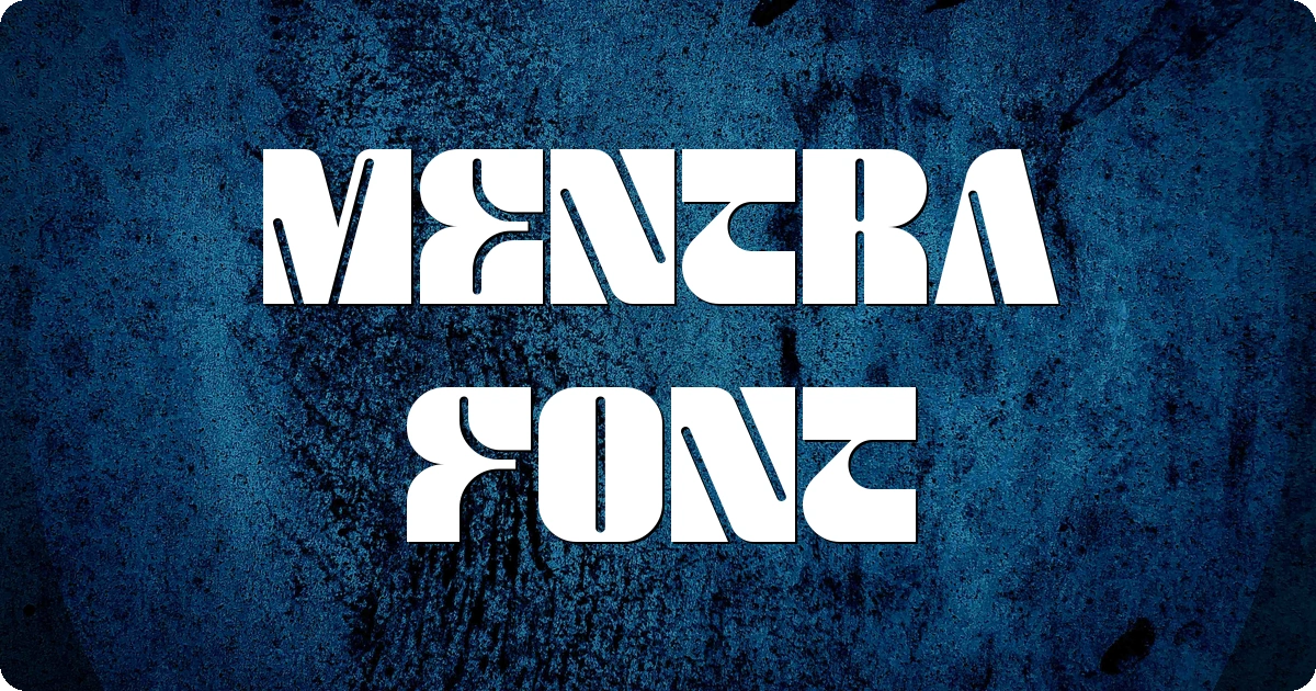 Mentra Font preview