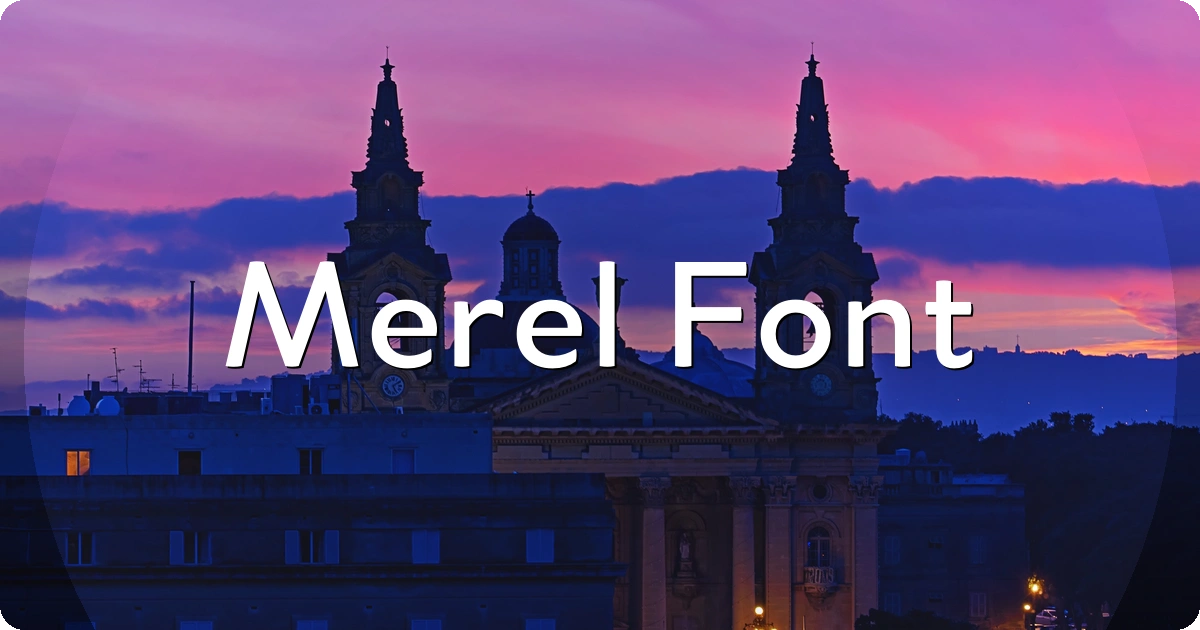 Merel Font preview