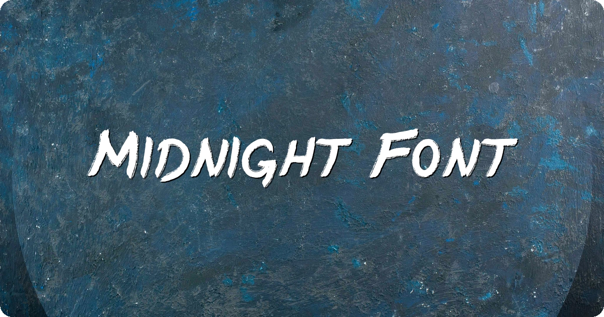 Midnight Font preview