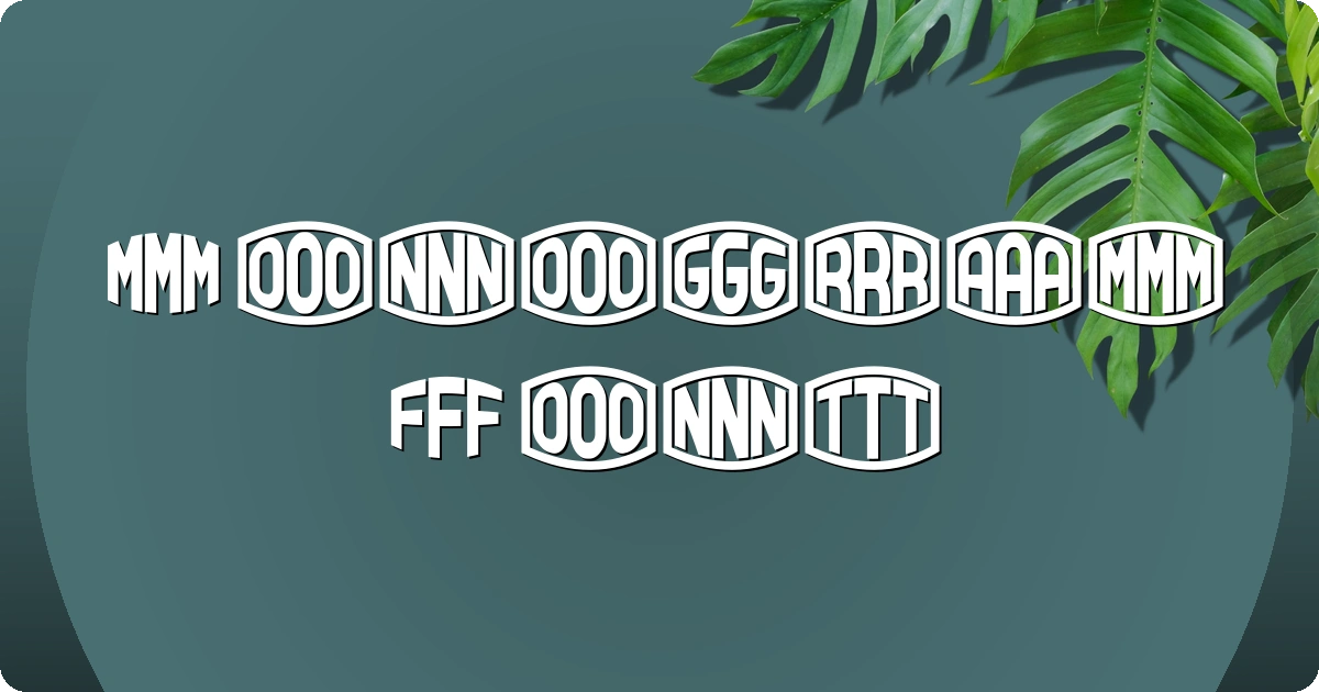 Monogram Font preview