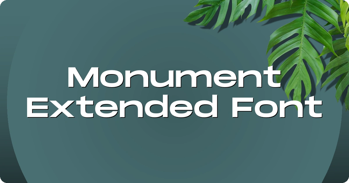 Monument Extended Font preview