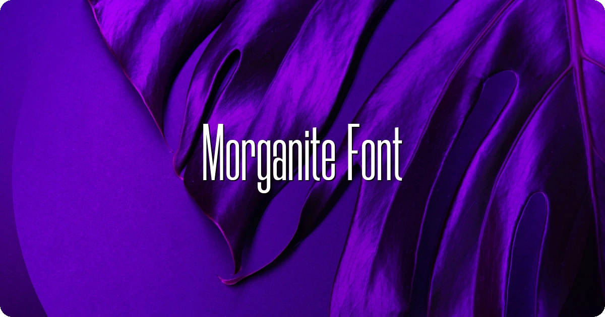 Morganite Font preview
