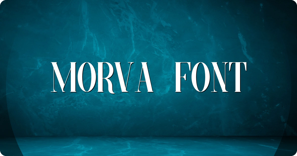 Morva Font preview