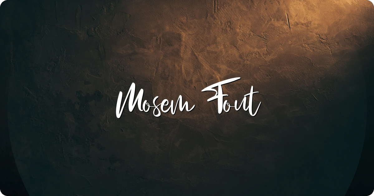 Mosem Font preview